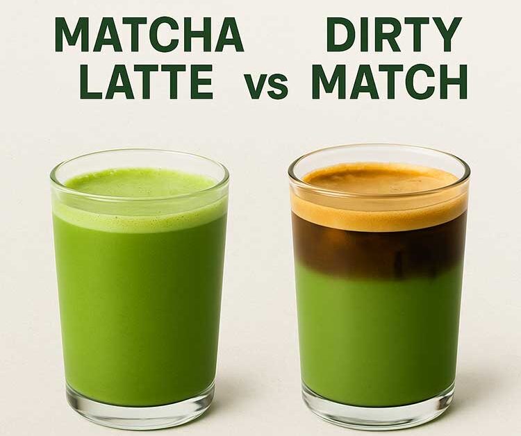 Matcha Latte vs Dirty Matcha