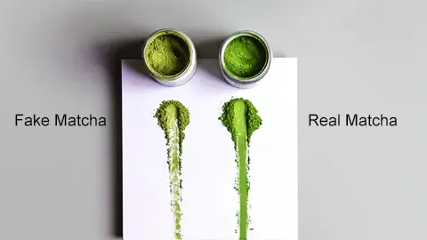 Real vs Fake Matcha