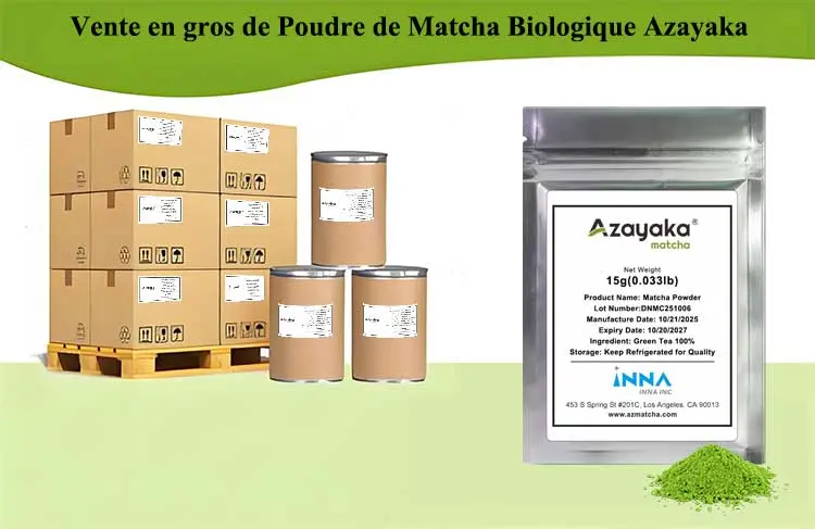 Vente en gros de Poudre de Matcha Biologique Azayaka