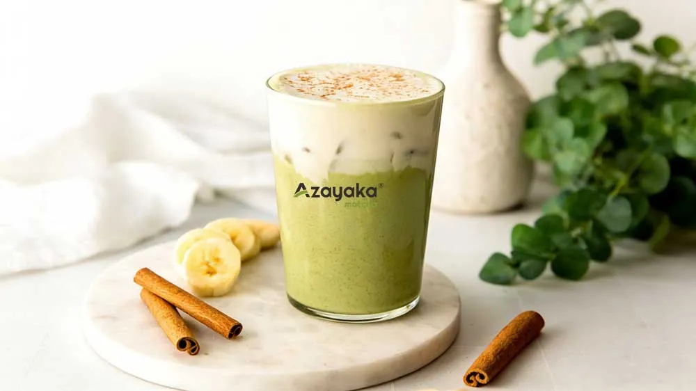 Iced Banana Bread Matcha Latte
