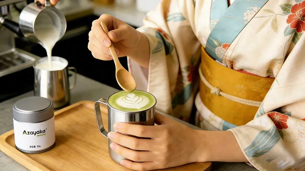 Make Iced Banana Bread Matcha Latte