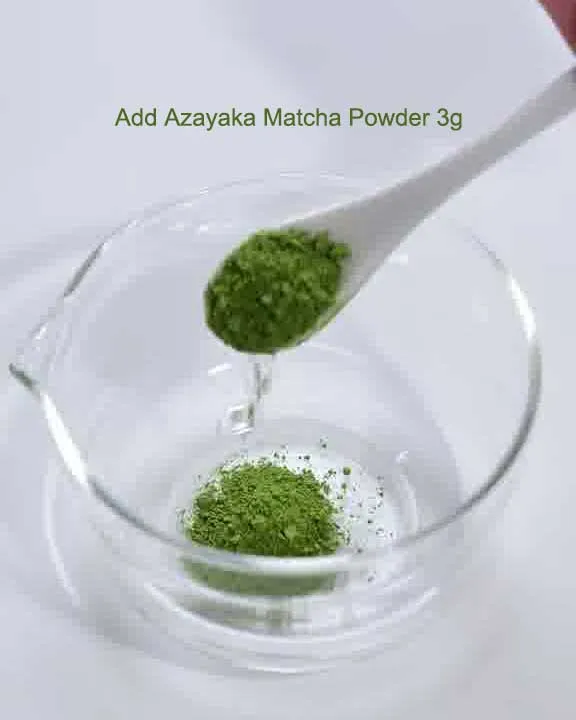 Step 1: Add the matcha powder