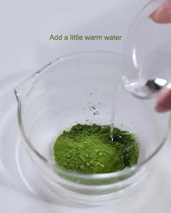 Step 1: Add the matcha powder