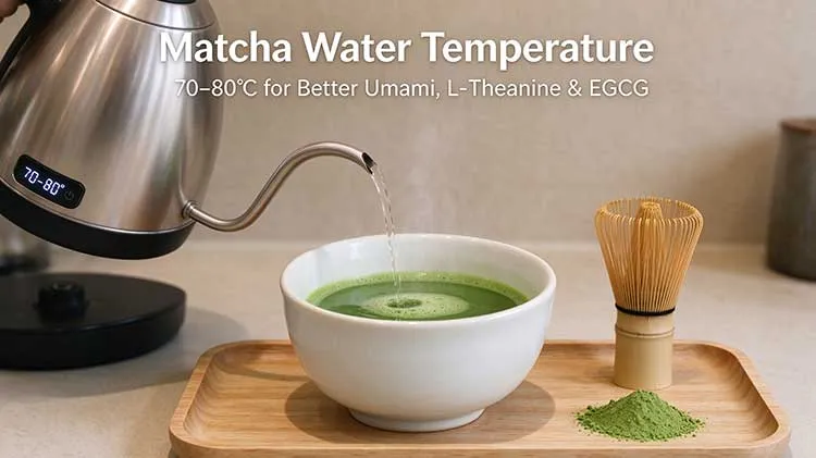matcha water temperature